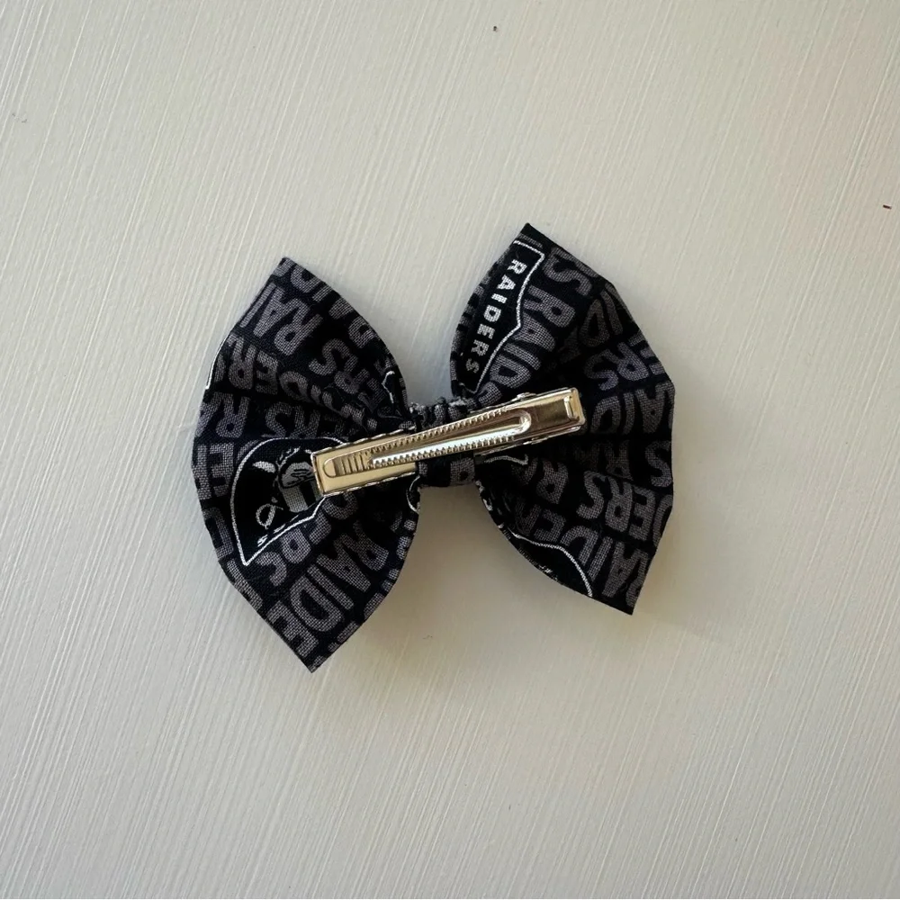 Handmade Sports Bow | Las Vegas Raiders Football Fans